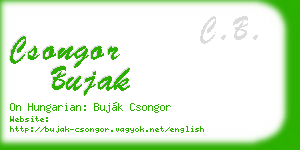csongor bujak business card
